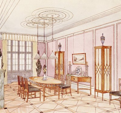 Design for a Dining Room, from 